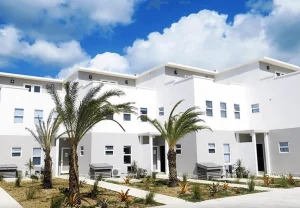 Waterfront townhouses, Jolly Harbour