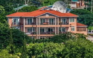 Luxurious villa with panoramic ocean and island views