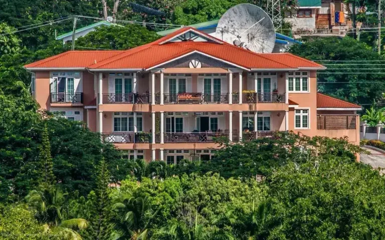 Luxurious villa with panoramic ocean and island views