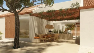 Beach villa in a private condominium in a privileged area