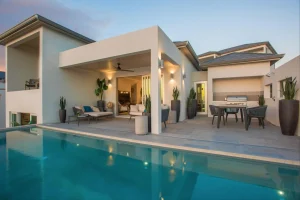 Modern villa, Oceanview in hotel complex