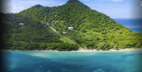 Plot on coast of island