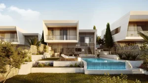 Two-level villa with private pool in a quite area overlooking the sea