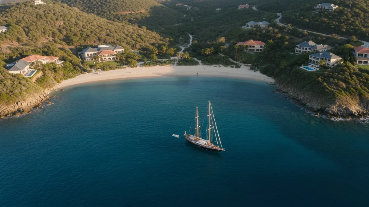 Caribbean coastline with luxury villas — Caribbean citizenship by investment destinations 2026