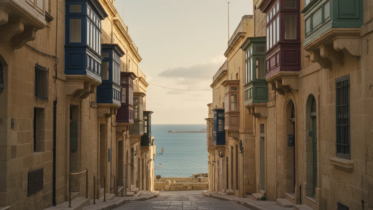 Maltese limestone street and harbour — Mediterranean citizenship by investment 2026