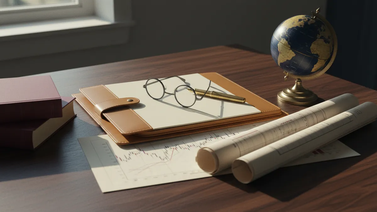 Private wealth desk with globe and portfolio — high-net-worth wealth preservation planning 2026
