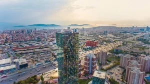 Modern apartments in the coastal area of Istanbul