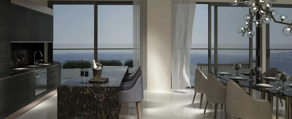 Luxurious apartments in a unique residential complex with infrastructure near the sea