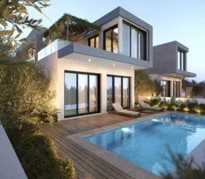 Modern and stylish villas with sea and mountain view in Paphos