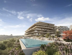Modern apartments in hotel complex