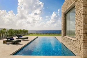 Luxurious villa on the first coastline in a resort complex