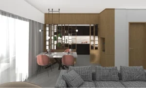 Three-bedroom apartments within walking distance to the sea