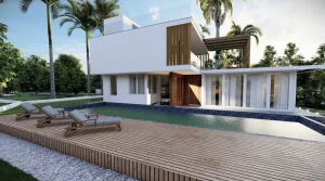 Modern and stylish villa in private residence