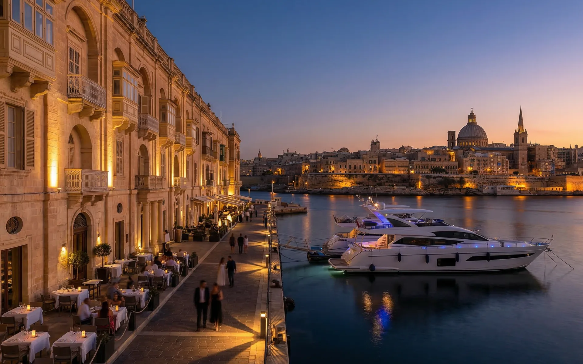 Malta citizenship by investment — Mediterranean harbour and architecture
