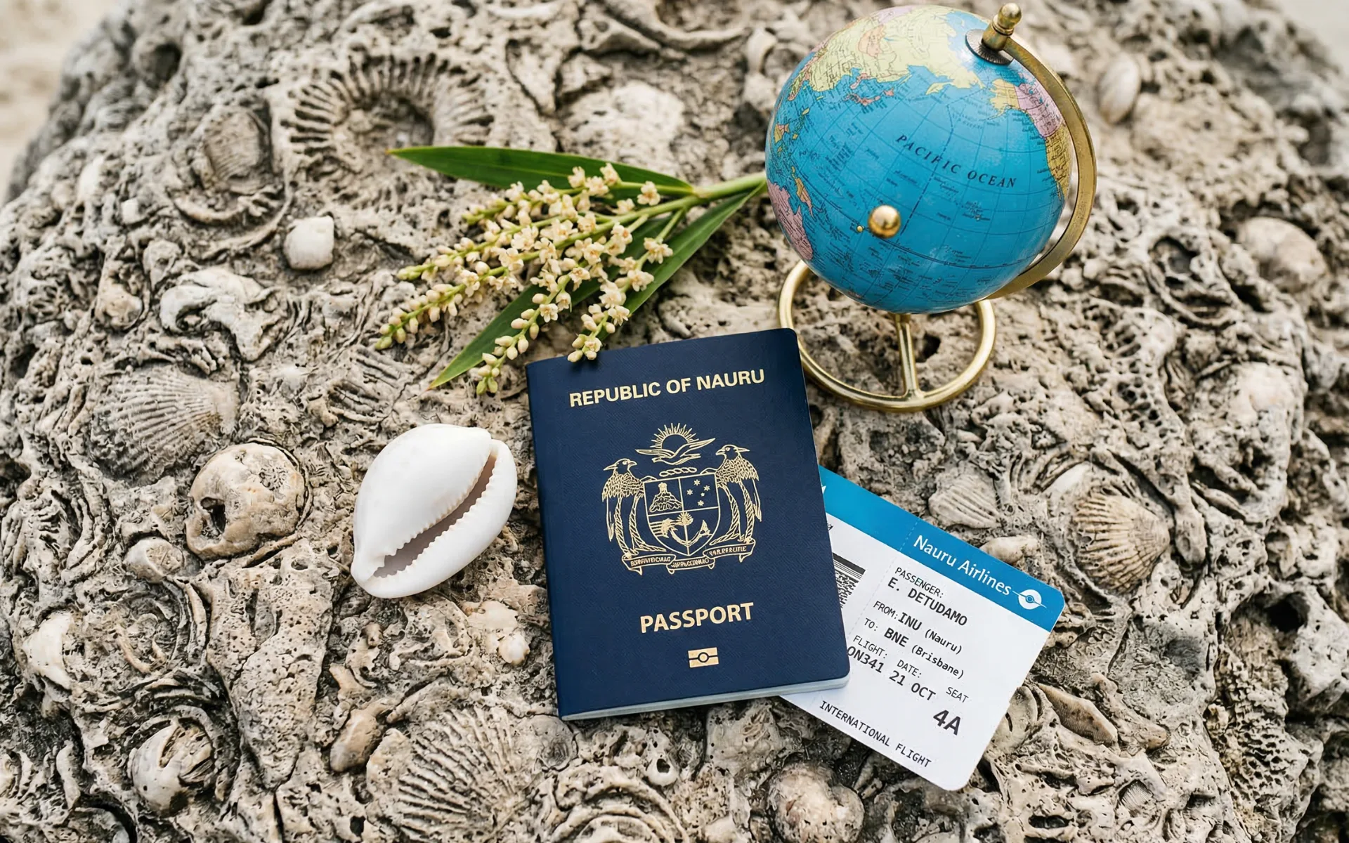 Nauru second passport — Pacific island