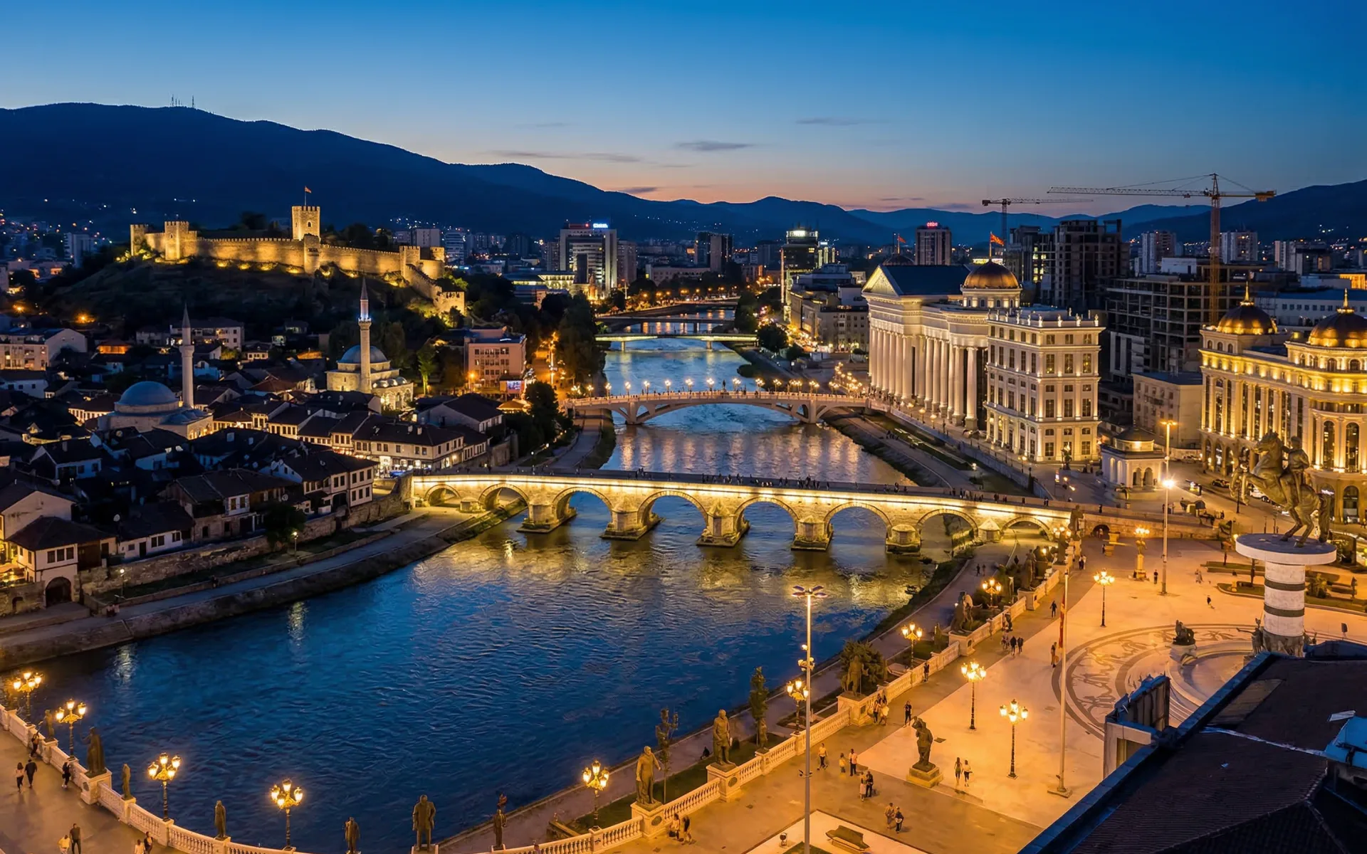 North Macedonia citizenship by investment — Skopje city view