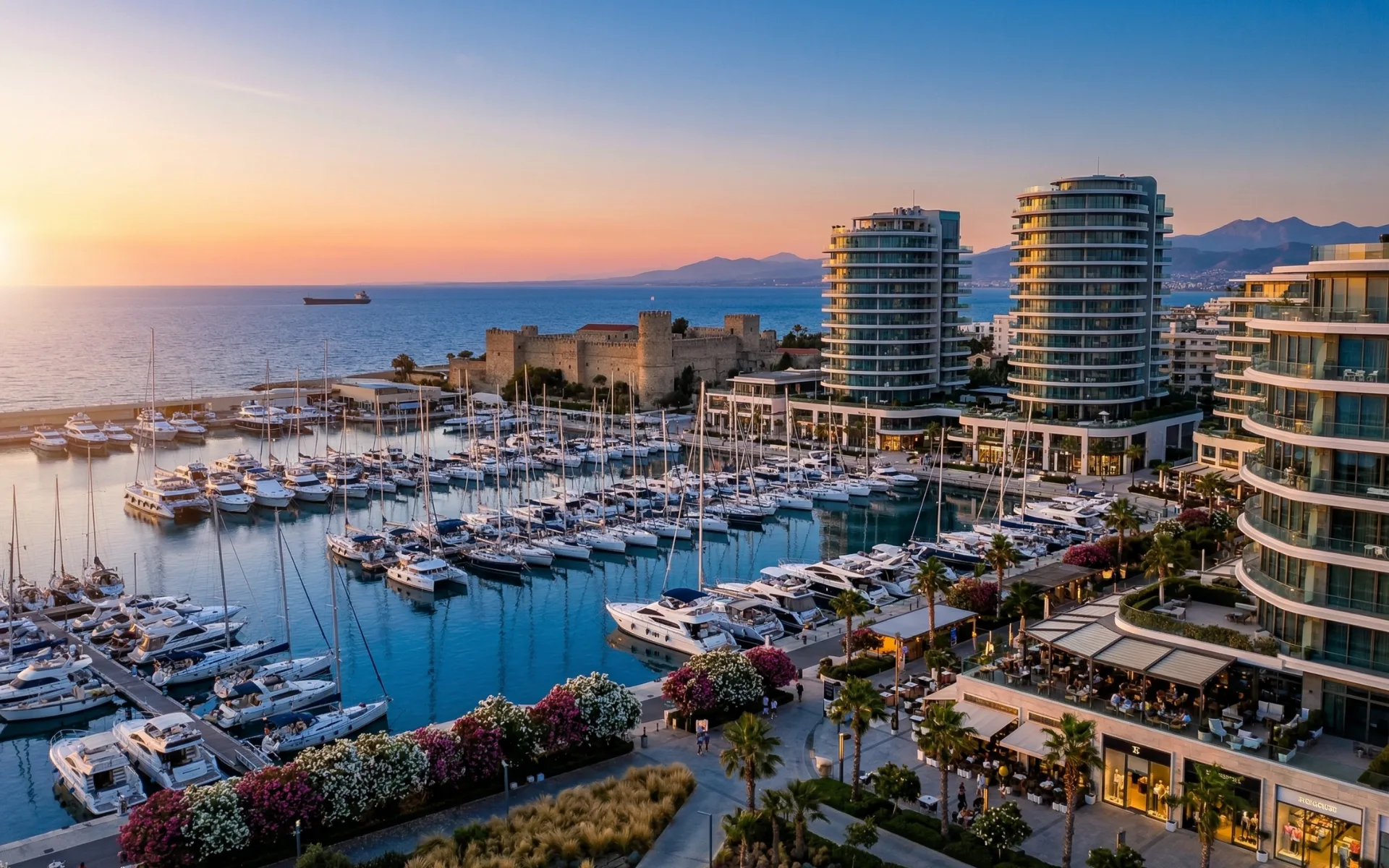 Cyprus permanent residence — Mediterranean coastline and resort
