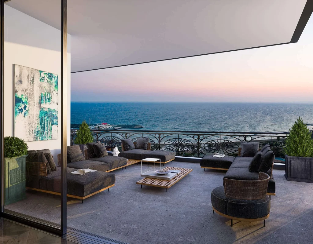 Luxurious apartments in a new residential complex by the sea