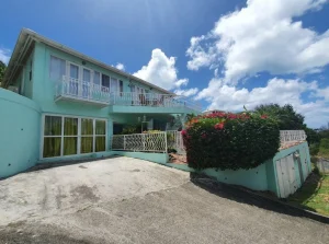 Two-level villa with a pool on the coast of the island of Antigua