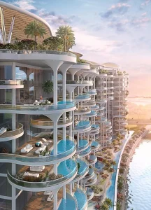 Unique apartments with a swimming pool in a luxury residential complex
